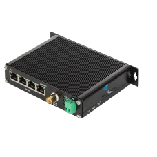 Transmitter of 4-port 10/100Mbps TX (PoE+) to 1-port Coax Ethernet Switch with PoC
